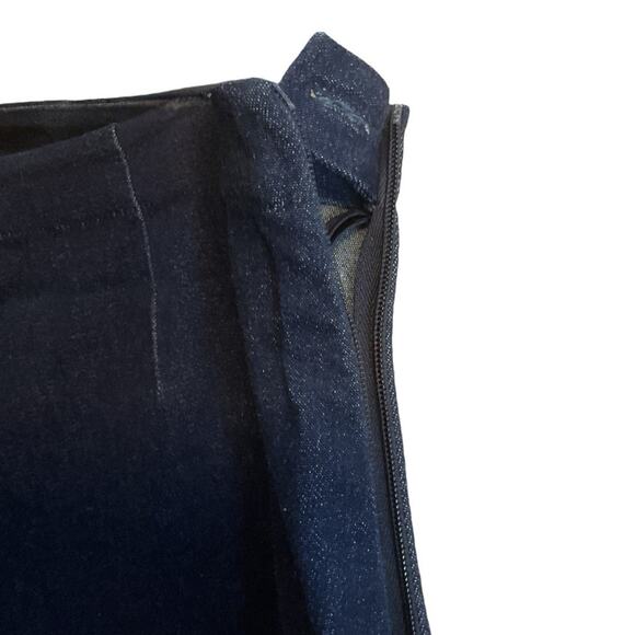 JON by TERI JON Embroidered Dark Blue Wash Jean Size 8 Ankle Pant Stretch-RARE - Picture 8 of 9